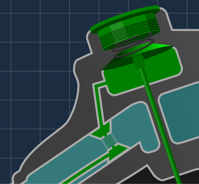 Клапан с мембраной. Изображение Сергей Апресов