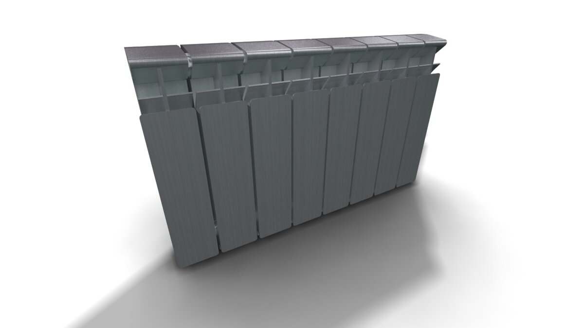 Алюминиевый радиатор без покрытия