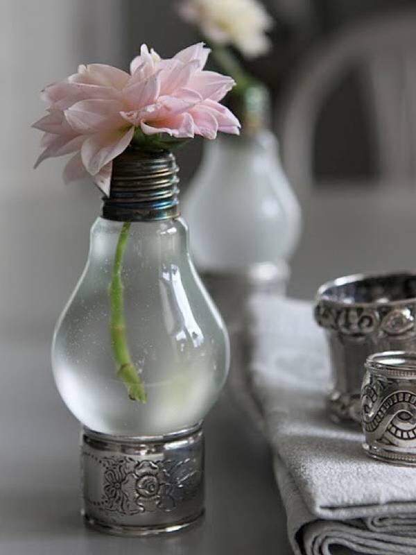 Набор - 3шт. эко вазы из лампочки, декор для дома, для интерьера