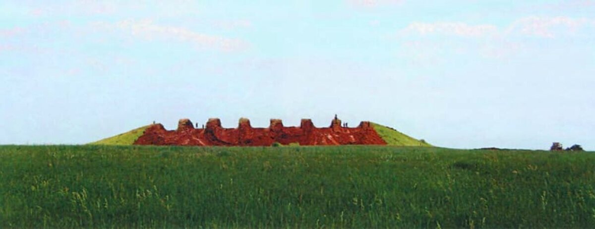 Курган № 4. Раскопки Л.Т. Яблонского. Источник фото: "Золото сарматских вождей. Элитный некрополь Филипповка 1 (по материалам раскопок 2004-2009 гг.). Каталог коллекций. Книга 1" Яблонский Л.Т.