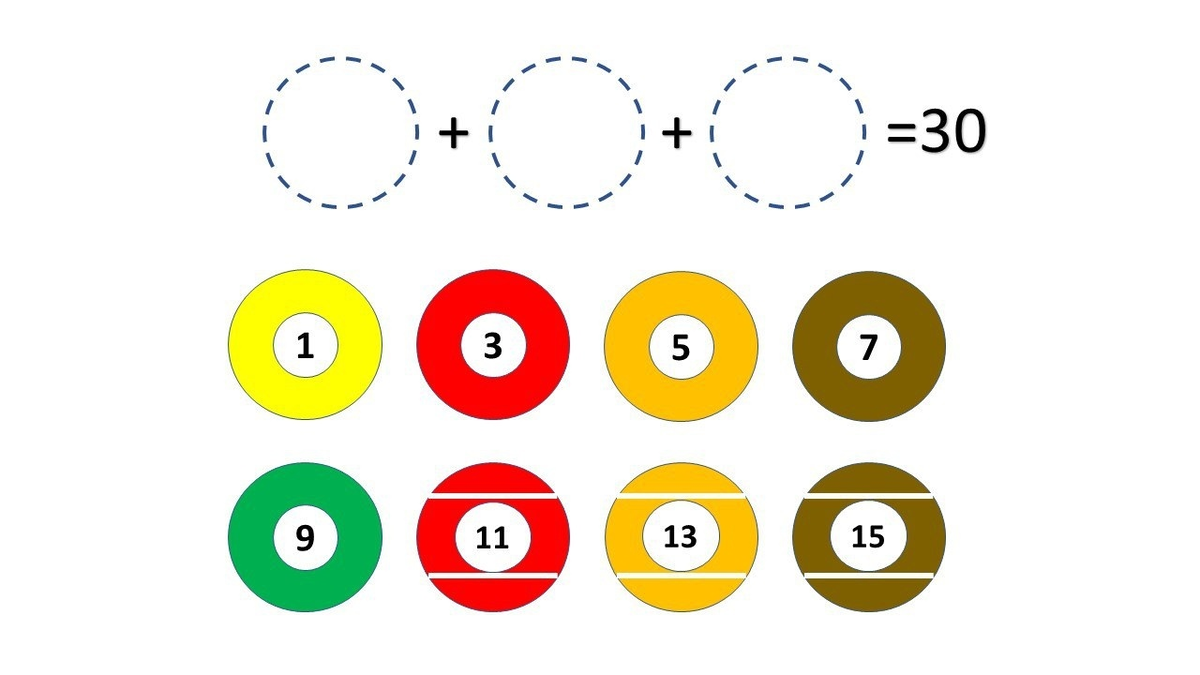 Возьми 3 круга. Логическая задача с бильярдными шарами. Головоломка с бильярдными шарами решение. Задача на логику с бильярдными шарами. Ребусы с бильярдными шарами.
