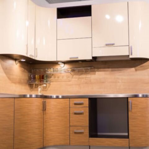 Кухня их пластика ВАНИЛЬ.