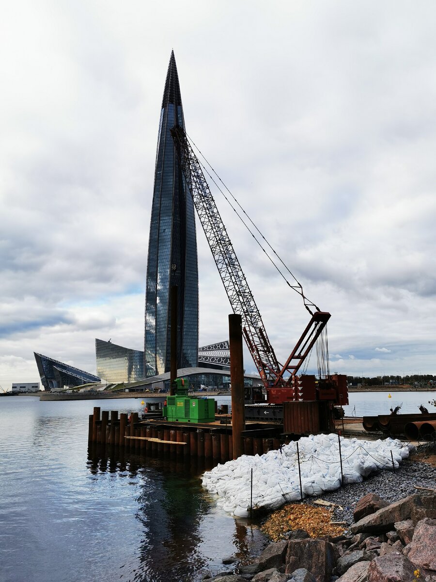 Лахта-центр. Вид с залива