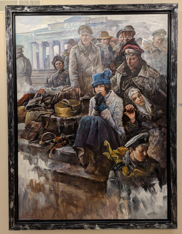 Андрей Ромасюков "Графская пристань. Ноябрь 1920 года". Работа 2019 года