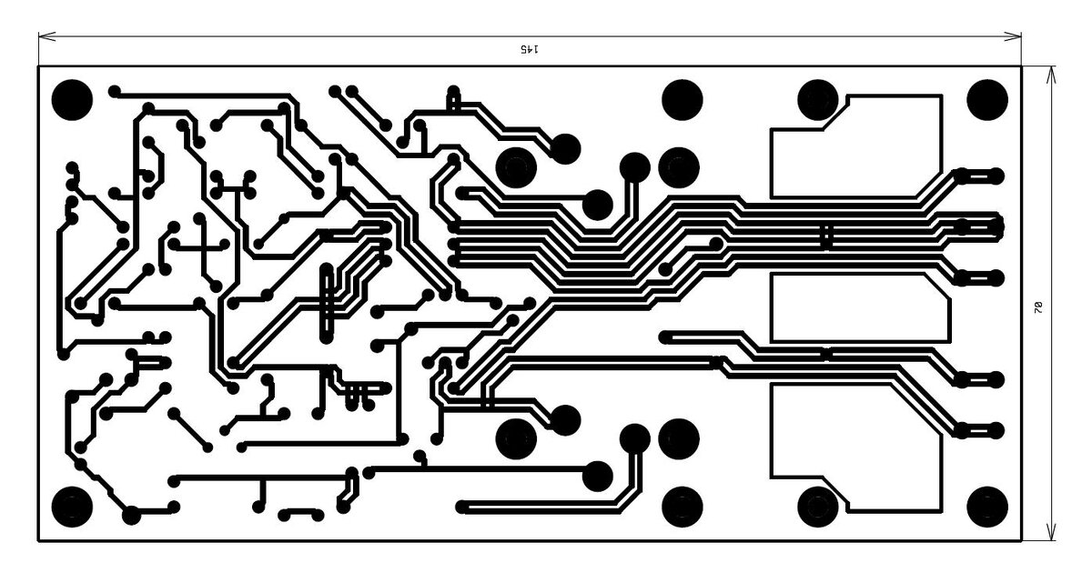 Плата - рисунок соединений