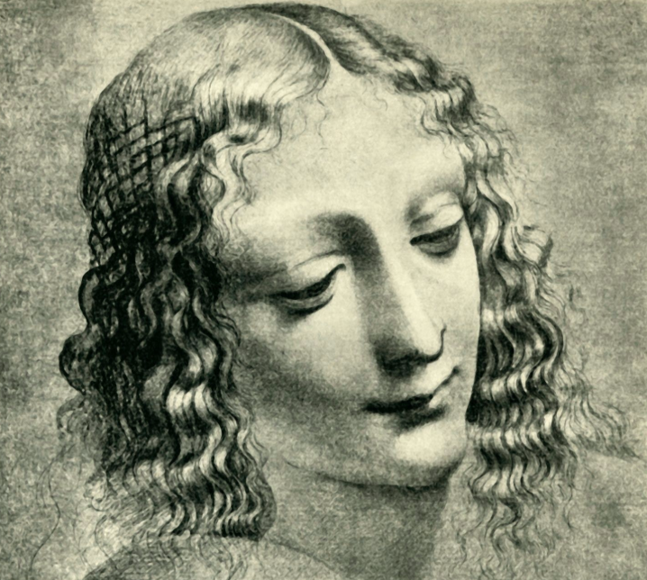 Giovanni Antonio Boltraffio, Tête de Vierge, vers 1492-1494, Devonshire, Chatsworth House, Derbyshire. СС0