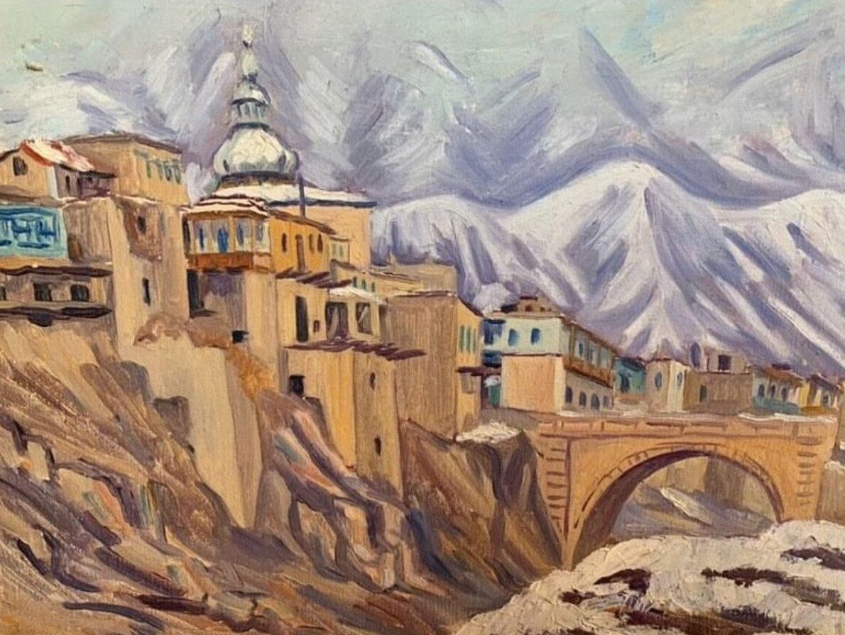 На фото: Картина «Зимний Ахцах». 