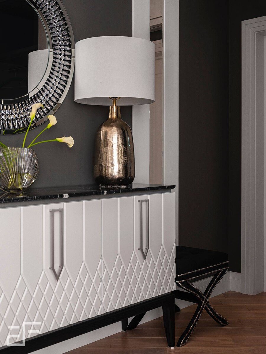 Дизайн интерьера входной группы в стиле арт-деко