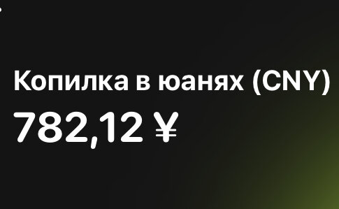 Мои накопления в юанях