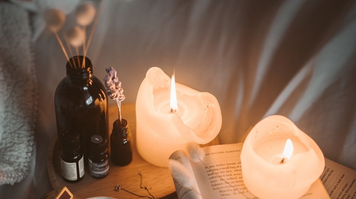 Вечер перед сном при свечах