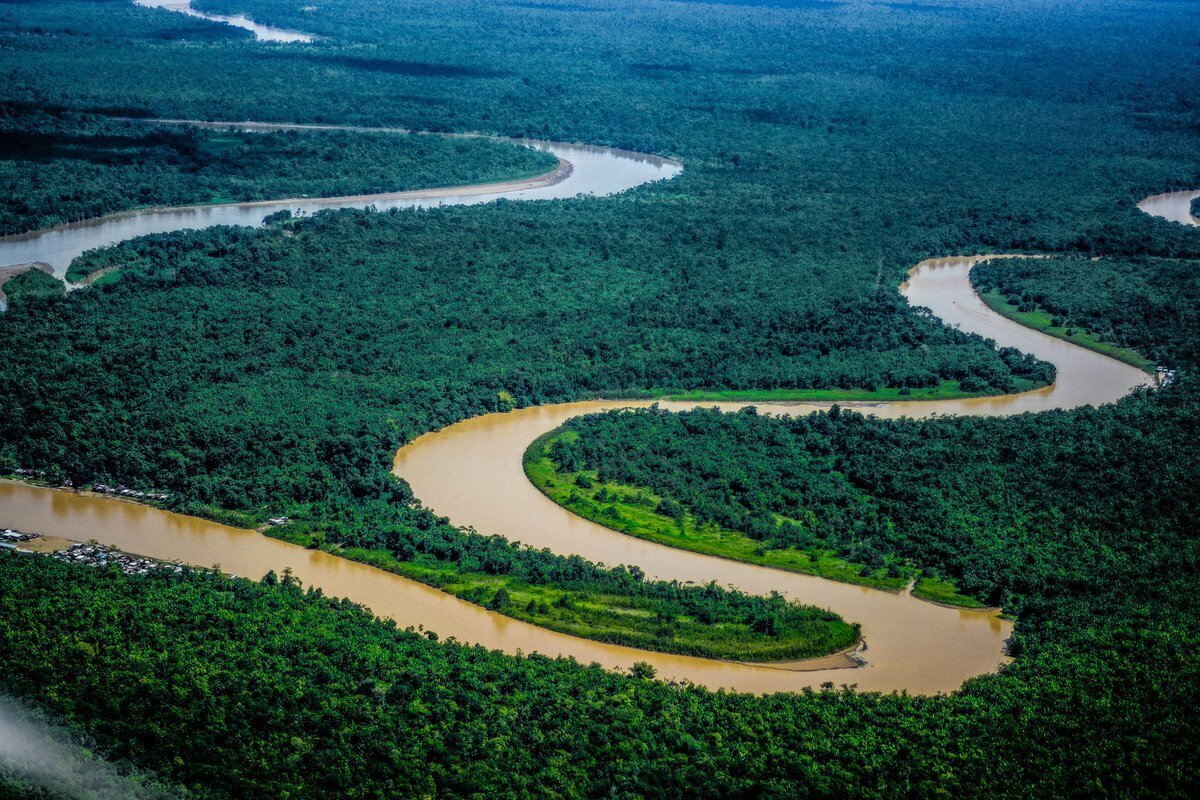 Дельта реки Атрато в центральной Америке.