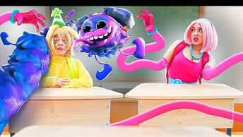 Poppy playtime school in real life! Pranks at Huggy Wuggy school!