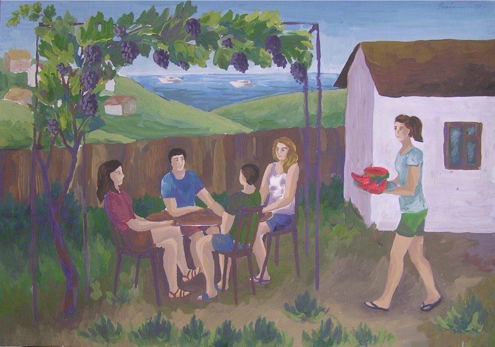 Детский рисунок из открытого источника, Очень симпатичный, а вам как?