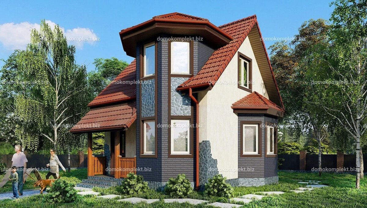 Дом по проекту "Вишневый сад"