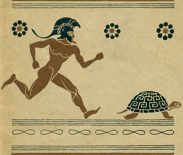 Ахиллес пытается догнать черепаху.