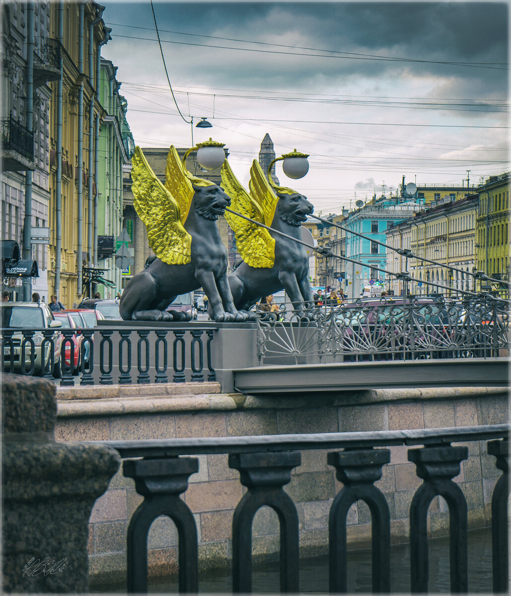 Банковский мостик в санкт петербурге фото