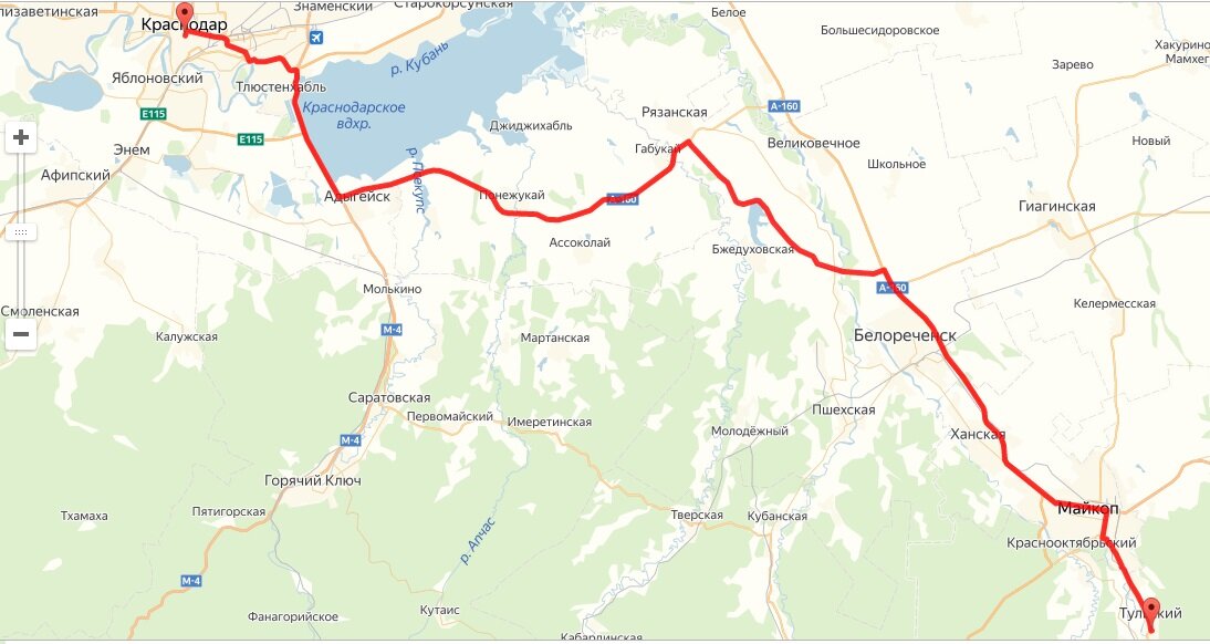 дорога до Акватермо