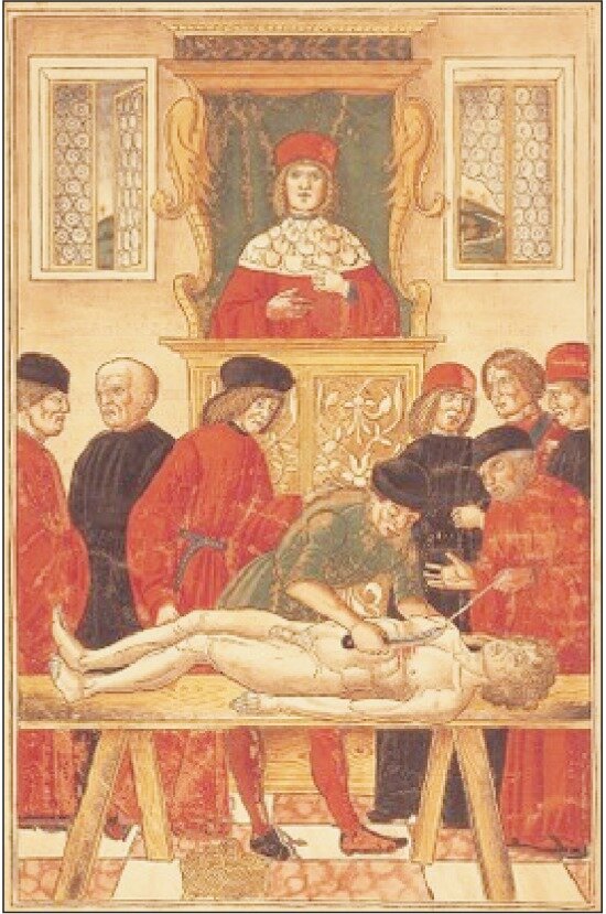 Изучение анатомии на трупах в 3 веке до нашей эры