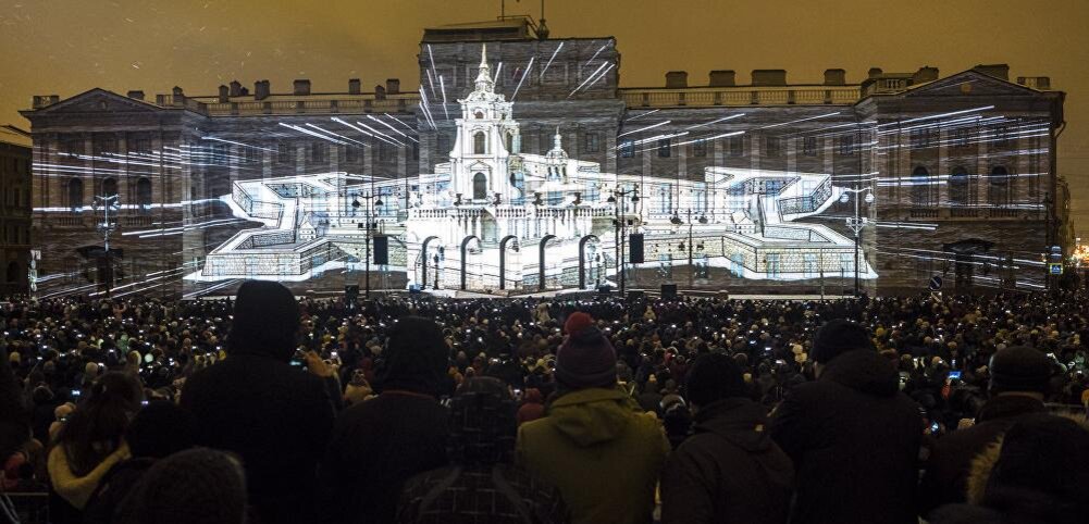 3D-mapping на здании
