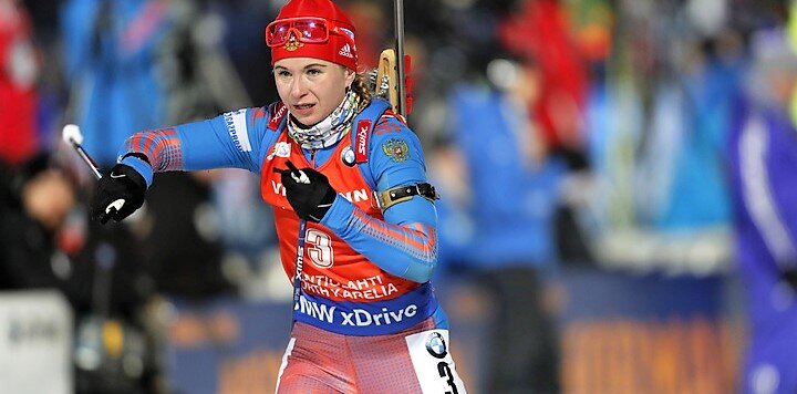 Ирина Услугина - 31-летняя биатлонистка сборной России. 