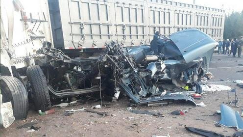  Последствия столкновения грузовика с поездом в Ташкентской области. Фото Daryo.uz