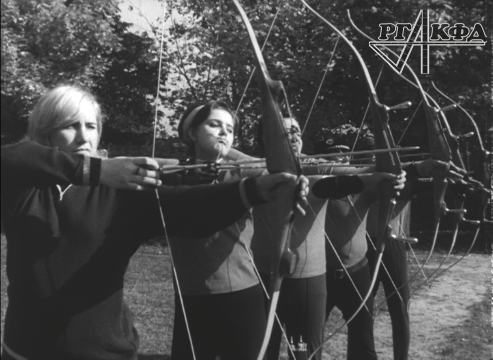 Кадр из кинохроники "Советский спорт №11"