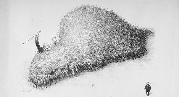 Жан Вебер. «Укротитель был съеден». 1909. Источник: Bibliothèque nationale de France/gallica.bnf.fr