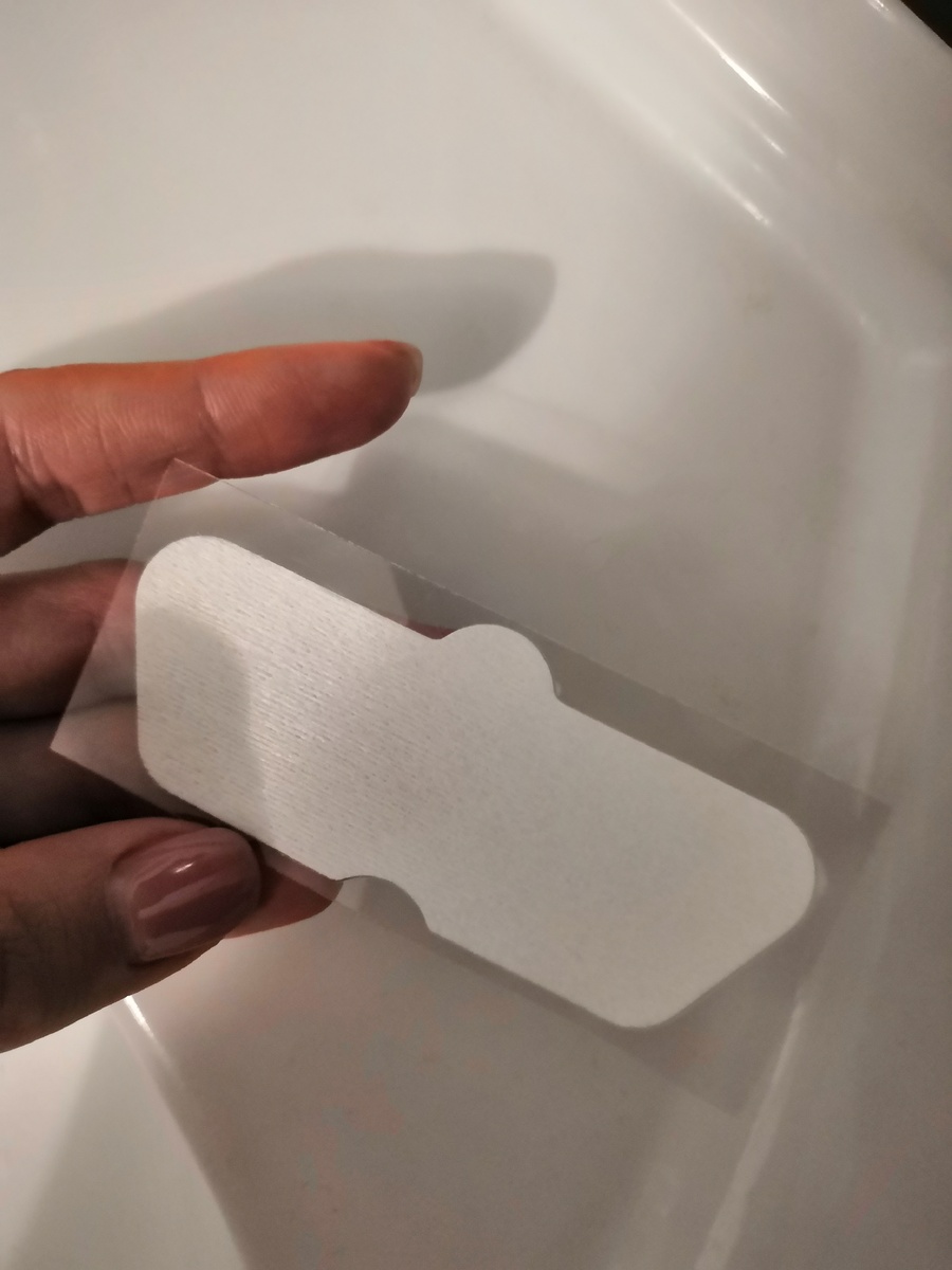 Полоска должна плотно прилегать к коже