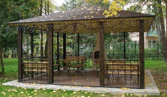 Кованая беседка