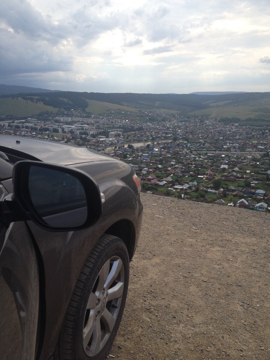 панорама города Сим в Уральских горах.