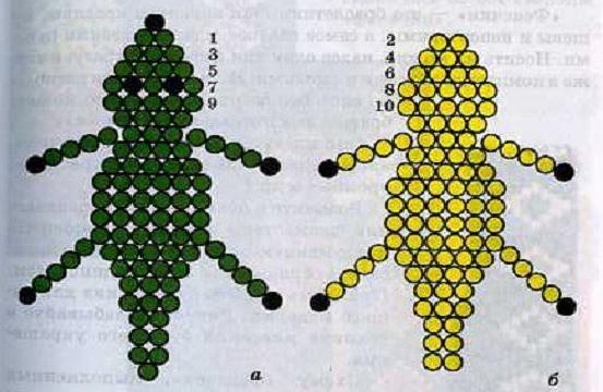 плетение из бисера крокодил схемы – Рукоделие плетение ОК