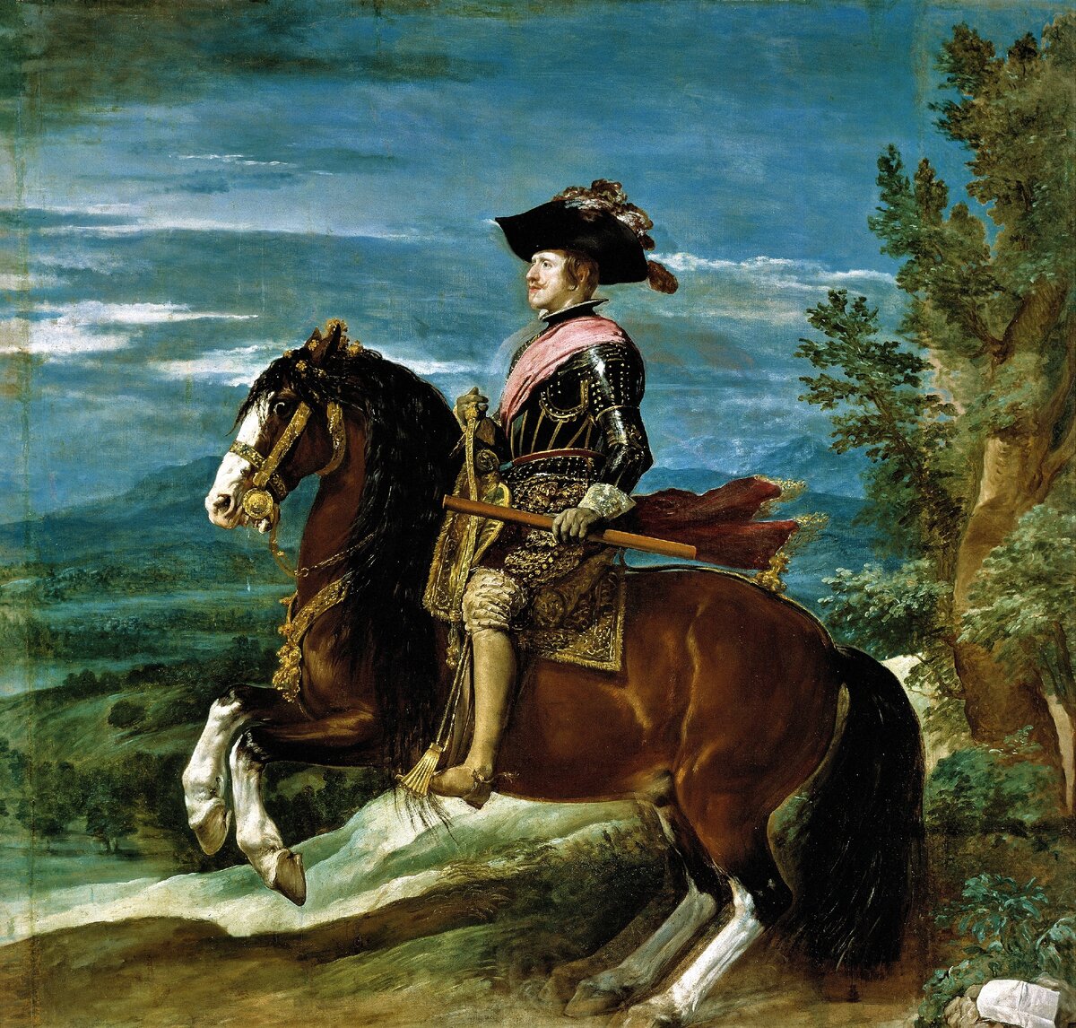 Диего Веласкес, "Конный портрет Филиппа IV", 1635