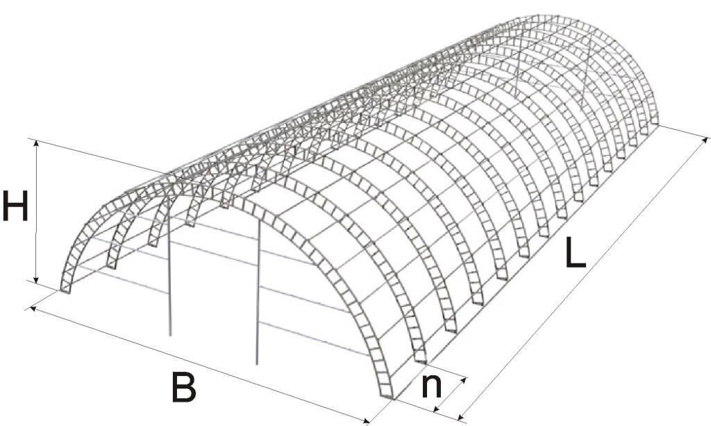 Ширина 9 высота 4 5. Ферма каркаса арочного Ангара 15х7.5. Арочный ангар 18х30 габариты. Чертеж арочного Ангара 18м. Ферма арочного Ангара 15 метров.