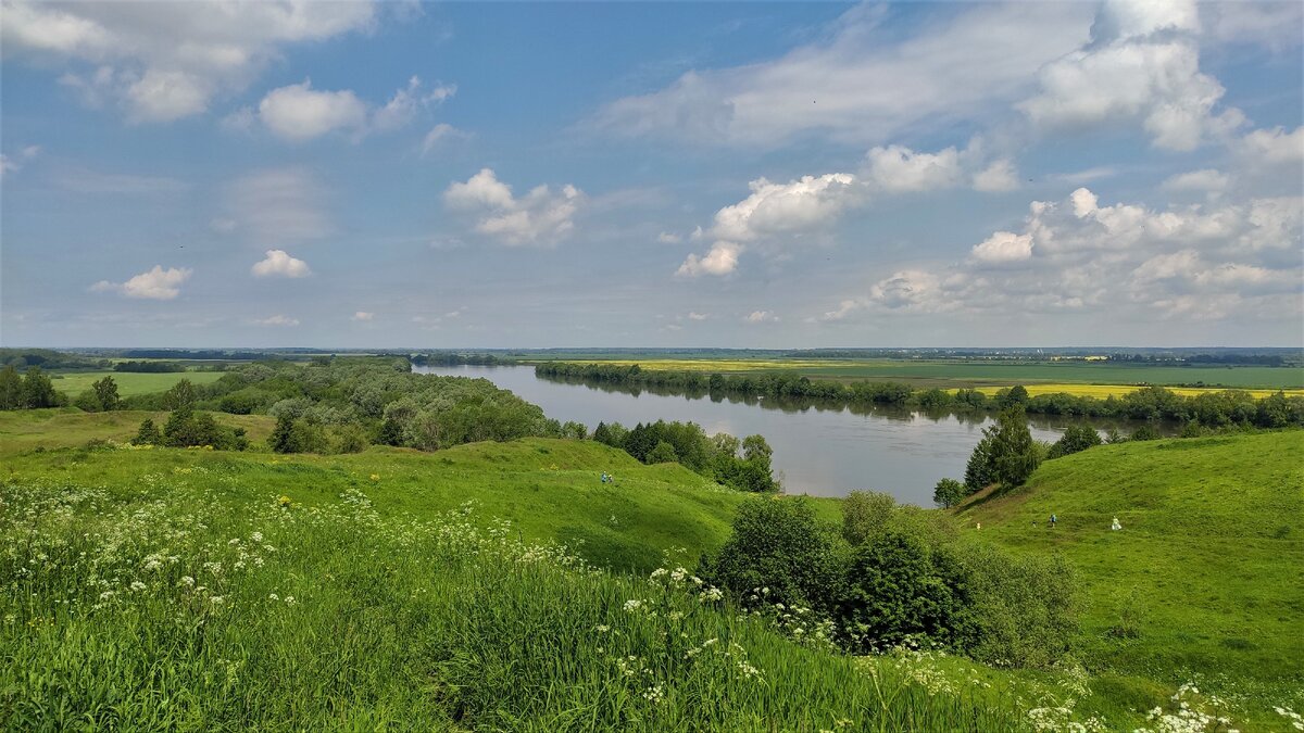 Ока почти на границе Московской и Рязанской областей