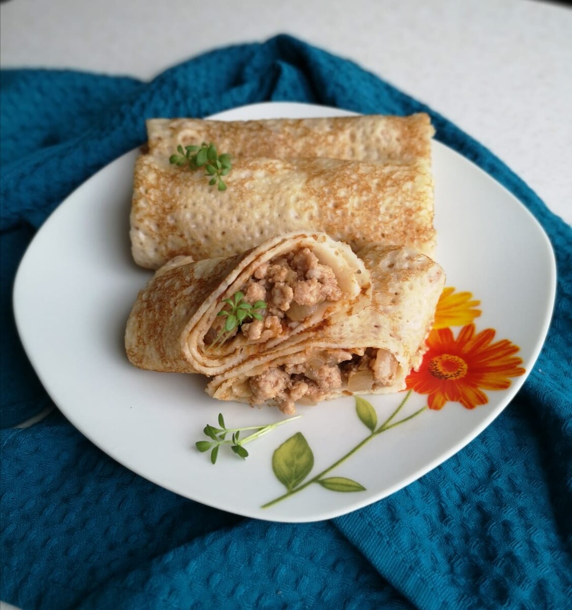 Простой и самый вкусный рецепт блинчиков с начинкой. Рассказываю мой секрет.