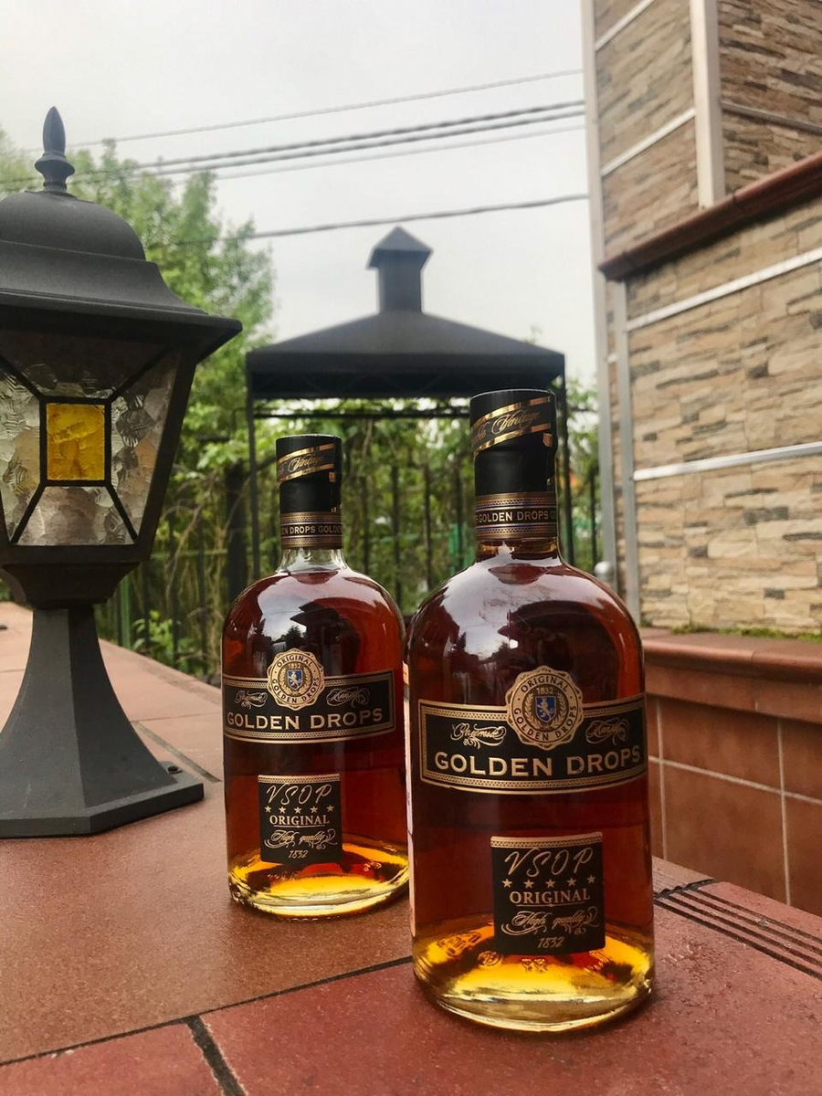 Российский коньяк Golden Drops