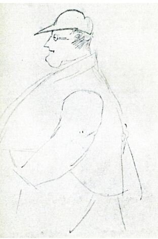 Павел Шиллинг. Рисунок А. С. Пушкина.