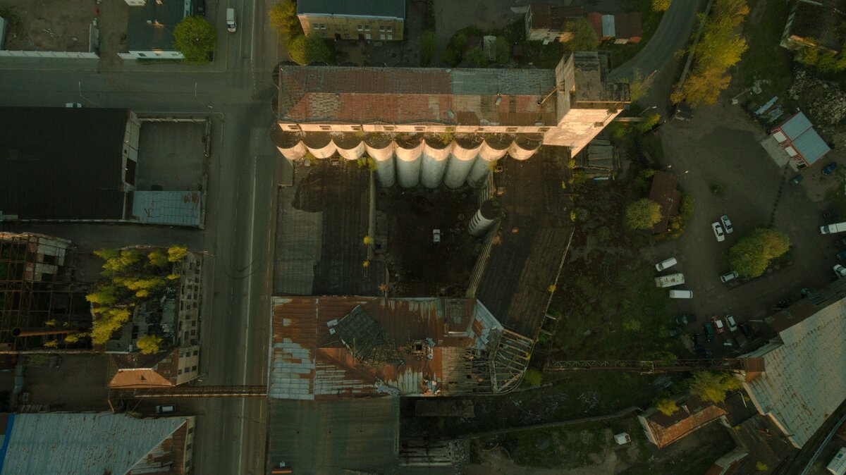 Хлебозавод. Выборг. Вид сверху.