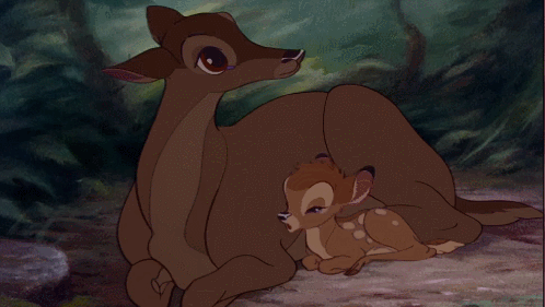 Бэмби и его мама