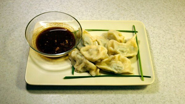 Пельмени с джусаем по-китайски