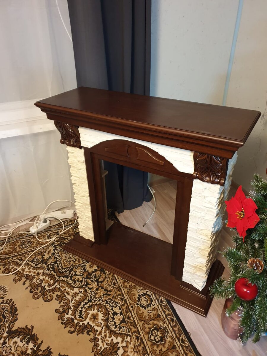 Собирал камин сам