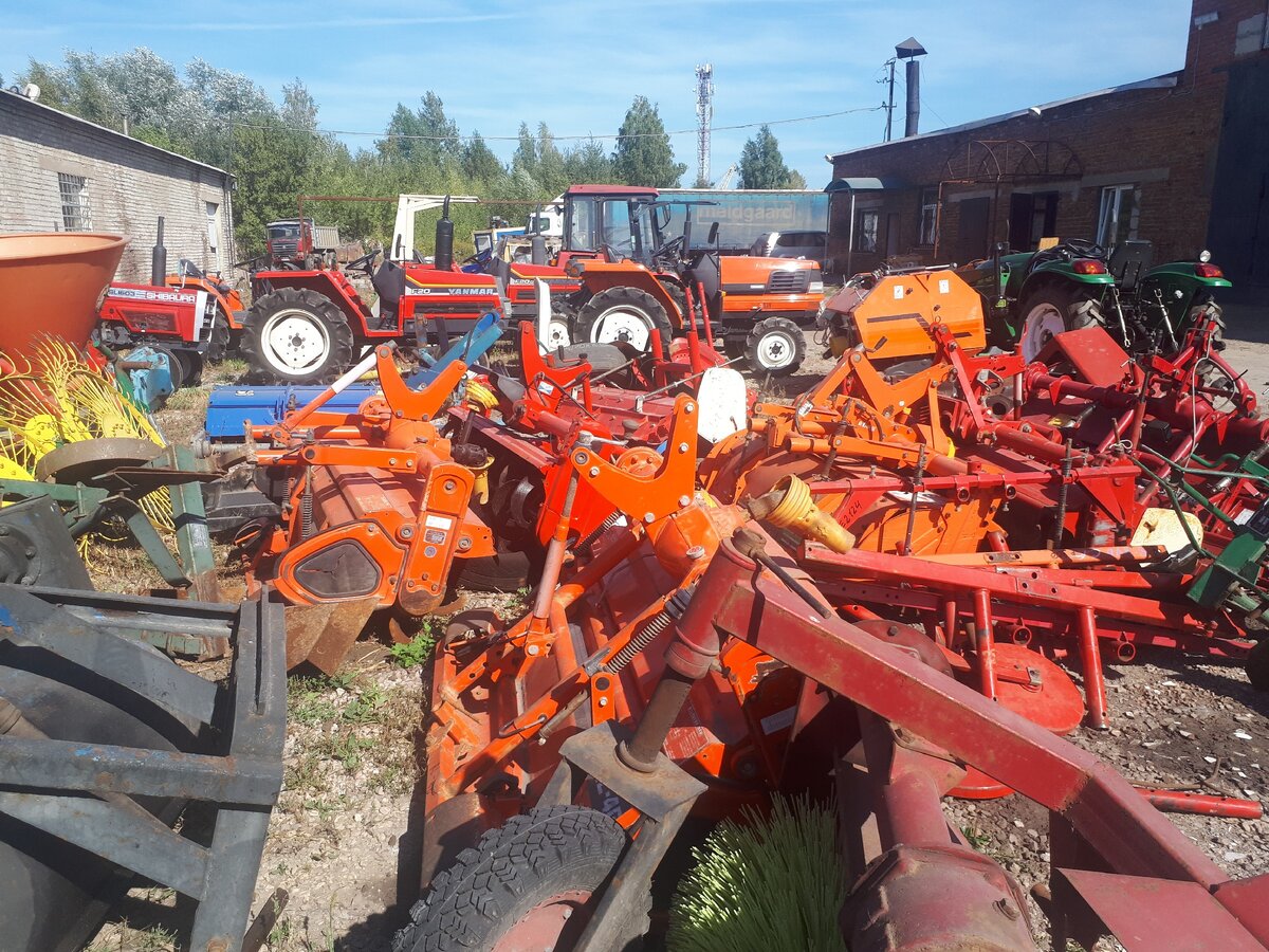 Свалка БУ минитрактор и навесного оборудования для минитехники