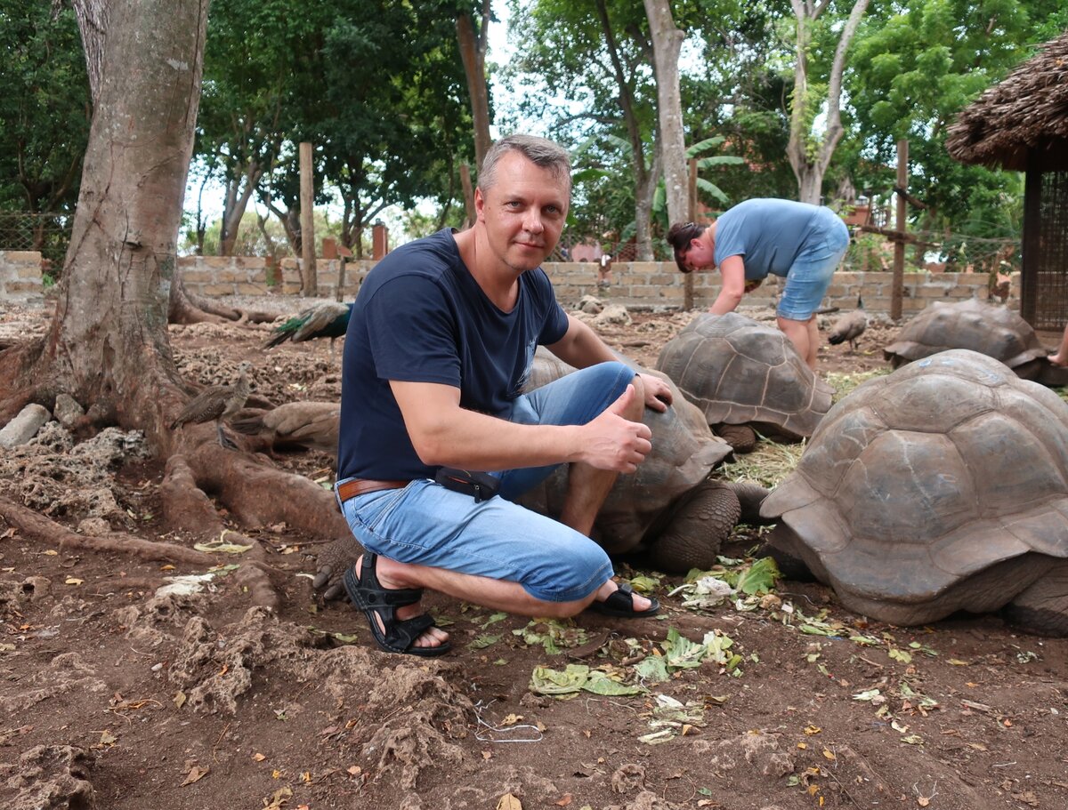 Автор статьи на острове Призон. Занзибар. Танзания.