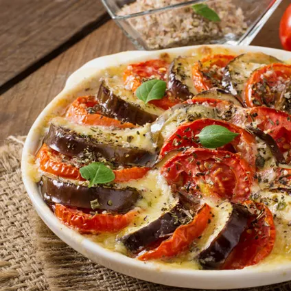 Запеканка из баклажанов 