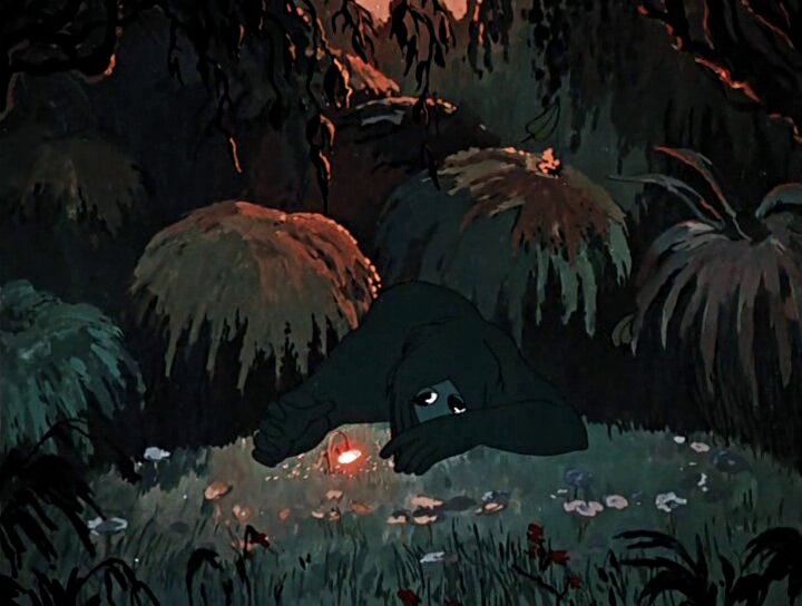 кадр из мультфильма "Аленький цветочек" (1977)