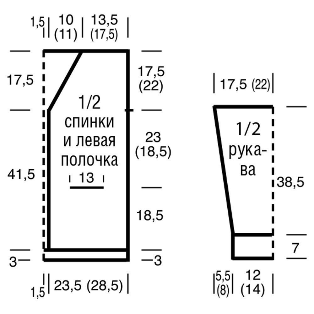 Вязание на спицах кардигана схемы