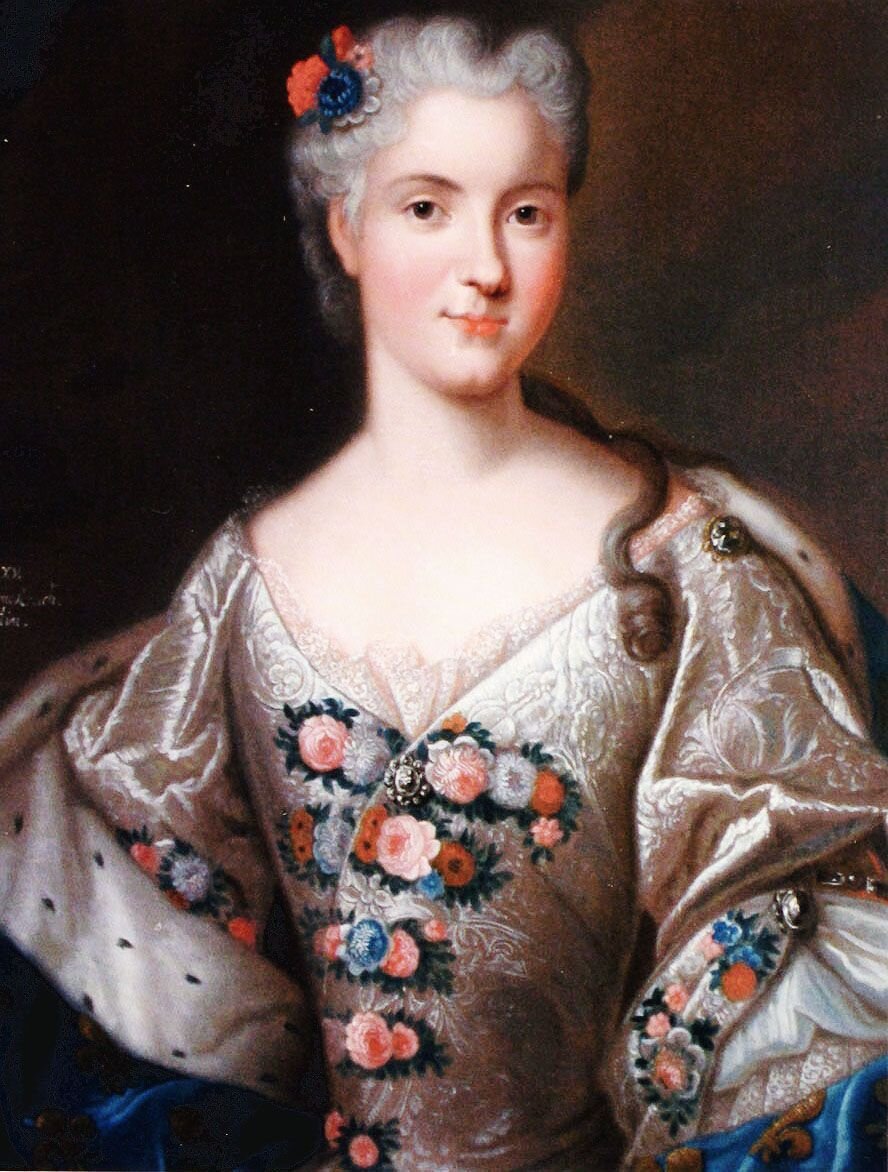 Портрет Марии Лещинской Художник П. Гоберт