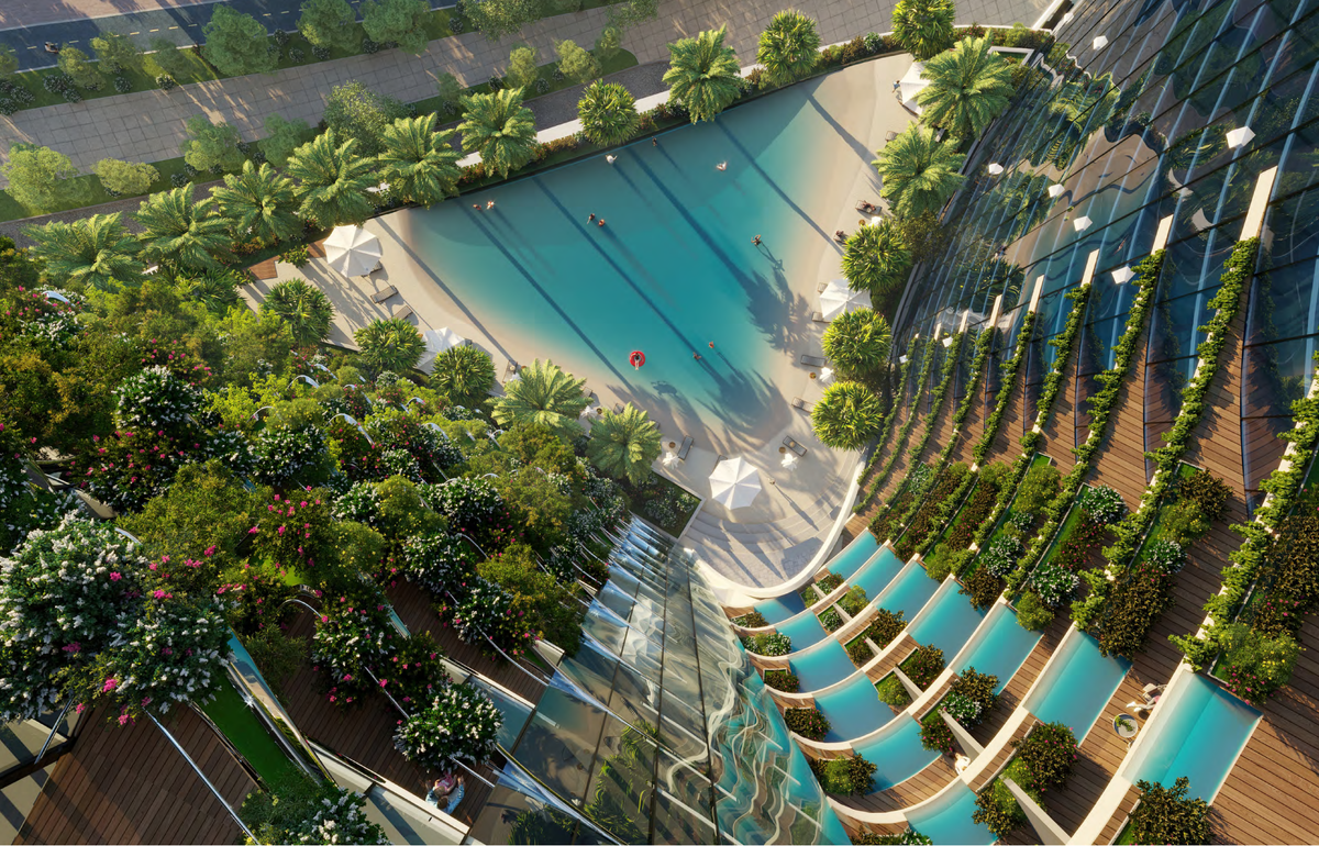 Апартаменты в центре дубая. Al Safa Дубай. Башня Safa two. Safa two Дубай. Дамак Дубай застройщик.