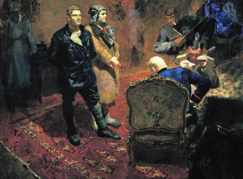 Борис Иогансон. «Допрос коммунистов». 1933