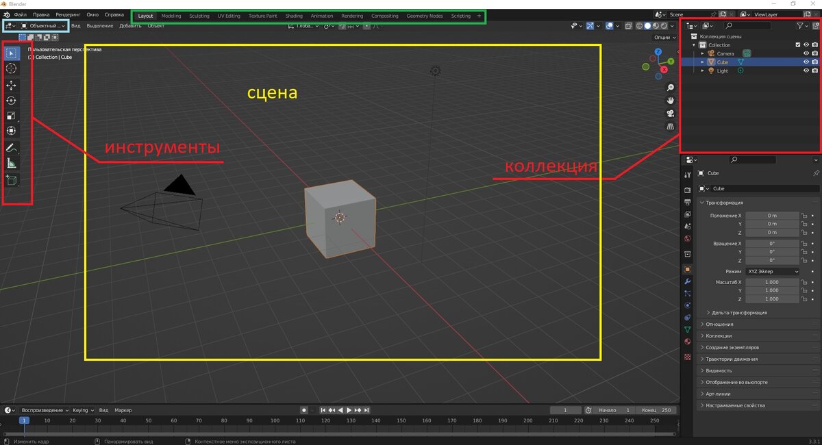 Так выглядит новый файл из шаблона "Общее"